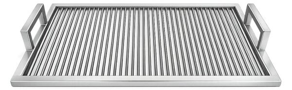 ROZSDAMENTES ACÉL GRILLRÁCS 550 x 500 mm, 6 mm-es PÁLCA, FIX FOGANTYÚK - STANDARD