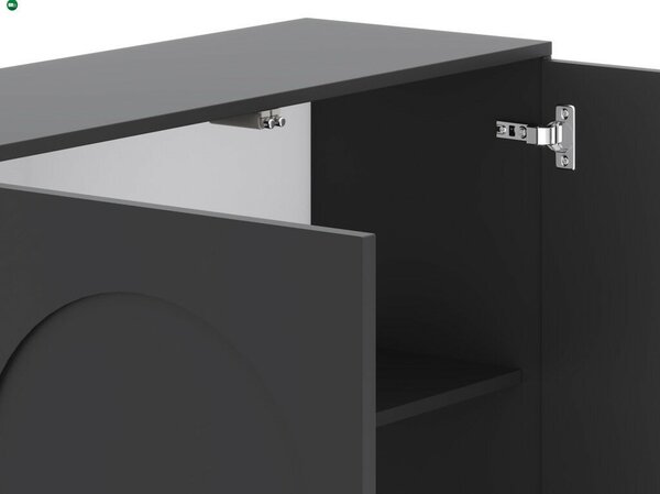 ARCO AR01 RTV 4D TV-szekrény, fekete/fekete