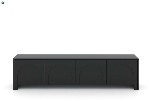 ARCO AR01 RTV 4D TV-szekrény, fekete/fekete