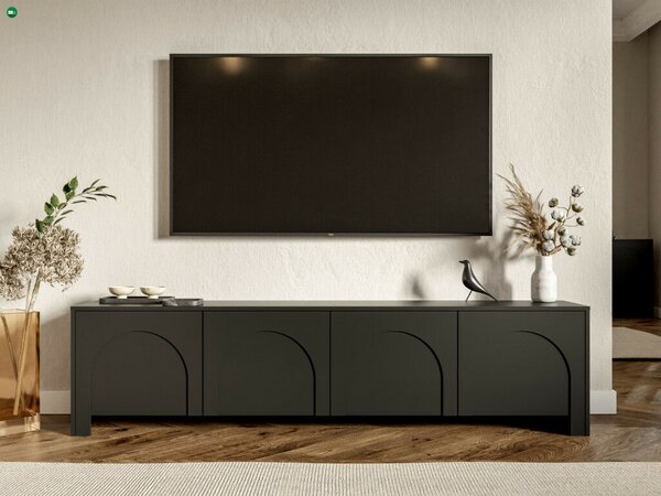 ARCO AR01 RTV 4D TV-szekrény, fekete/fekete