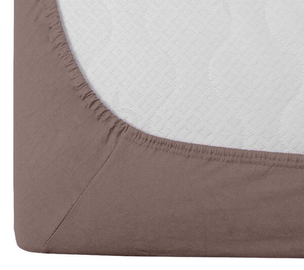 Jersey lepedő barna 90 x 200 cm