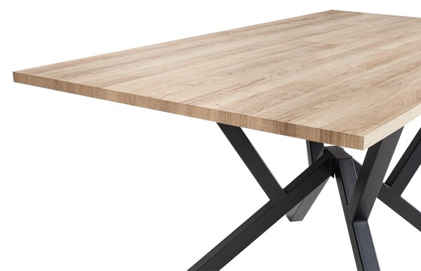 Kihúzható étkezőasztal ANSELL Világosbarna 160/200 cm 90 cm
