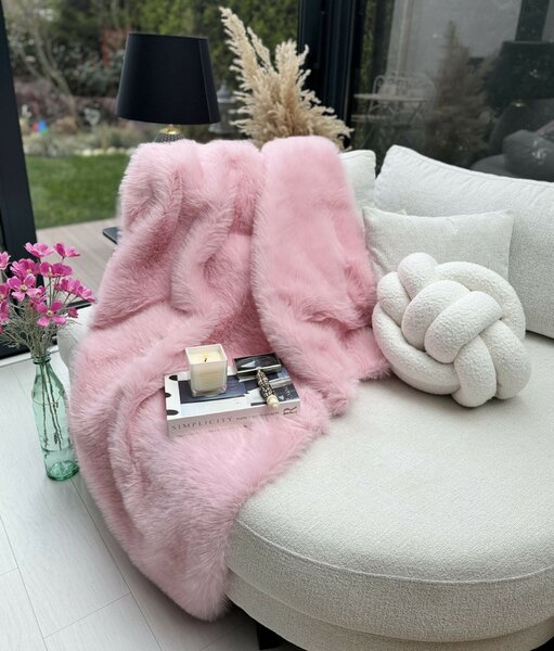Aberto Design kanapé pléd Pink Lolita - Rózsaszín - 150