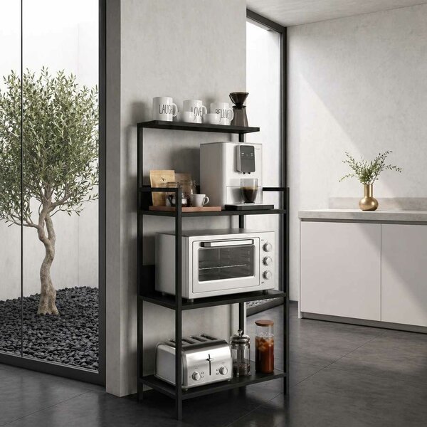 Hanah Home Többcélú Polc fekete Timo - fekete