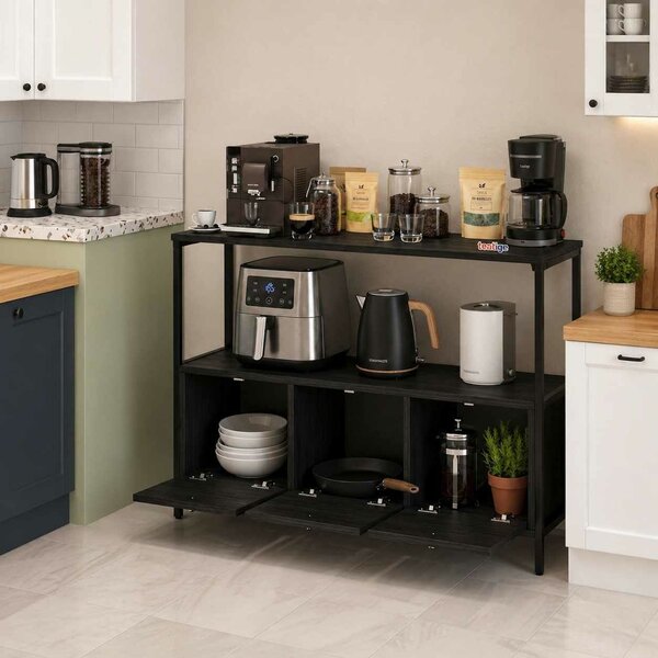 Hanah Home Black Brio konyhaszekrény - fekete