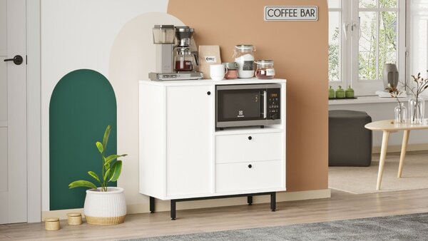Hanah Home Multi Purpose Cabinet White RE1-W