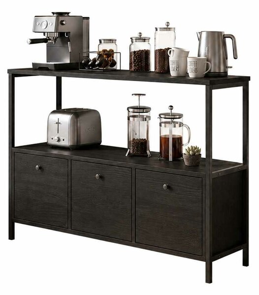 Hanah Home Black Brio konyhaszekrény - fekete