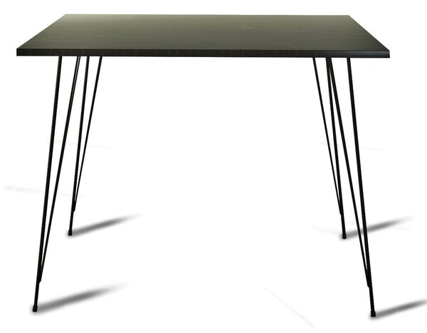 Hanah Home Table Black White Sandalf Square - Royal