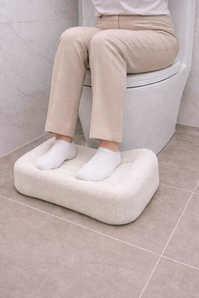 Hanah Home WC sámli Fehér Teddy - Fehér