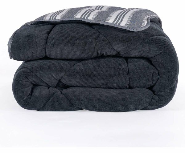 L'essential Maison egyszemélyes paplan antracit Soft Line - Antracit