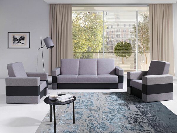 Fotel Providence 170, Öko-bőr + Kárpit, 90x82x80cm