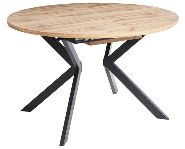 Kihúzható étkezőasztal CARLEA Világosbarna 120/160 cm 120 cm