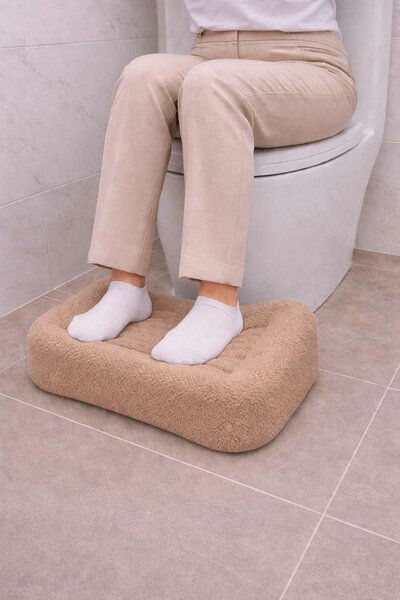 Hanah Home WC zsámoly barna Teddy - barna