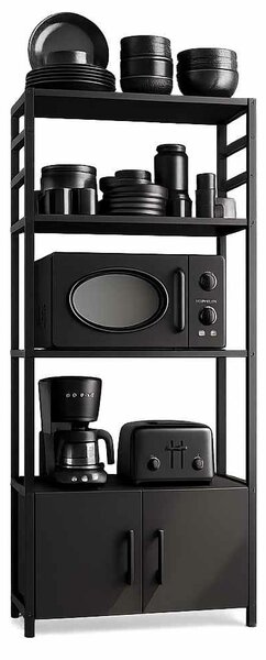 Hanah Home Multi Purpose Shelf Black Modu - Black