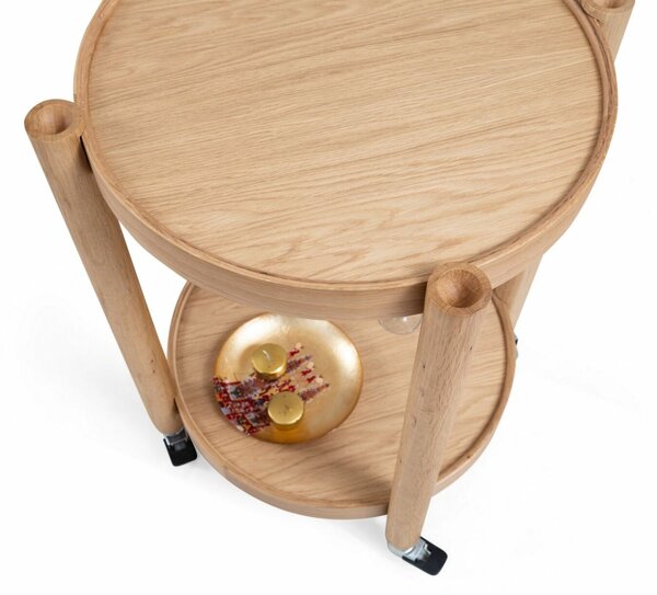 Hanah Home Zsúrkocsi Oak Clover - Tölgy
