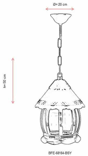 Opviq Kültéri függeszték Fekete BFE-68184-BSY