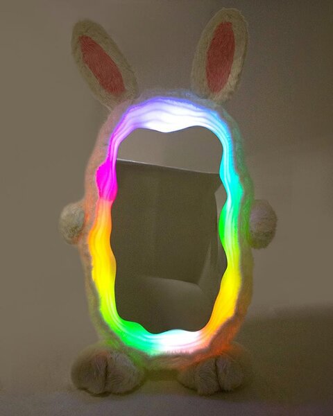 King Home BUNNY LED Álló Tükör Plüss Nyuszi Keret RGB 240x150