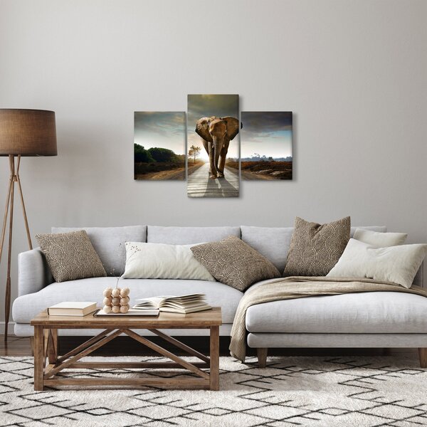 Elefánt képe (90x60 cm)