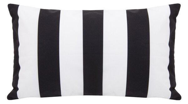 SHP Azure Dekorációs Párna 30x50 cm Poliészter Fehér-Fekete Csíkos