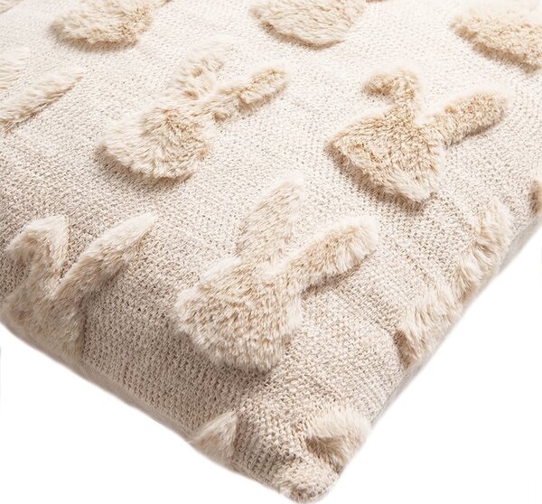 King Home SHP BUNNIES Díszpárna Bézs Nyuszimintás
