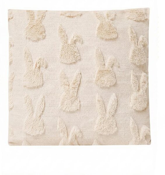 King Home SHP BUNNIES Díszpárna Bézs Nyuszimintás