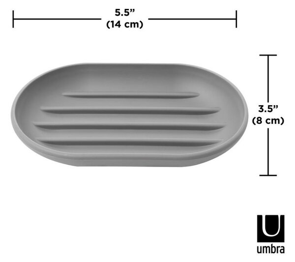 Umbra Touch Szappantartó Műanyag Szürke Bordázott