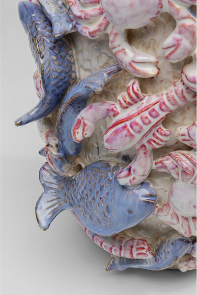Kare Design Sea Animals Dekoratív Váza Kerámia Pasztell 40 cm