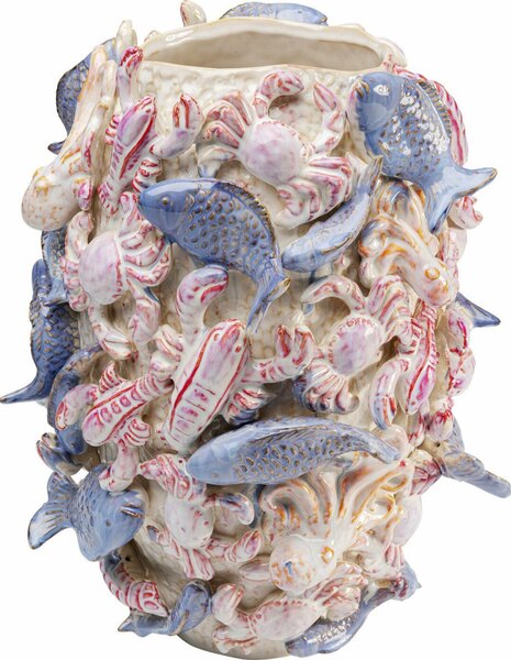 Kare Design Sea Animals Dekoratív Váza Kerámia Pasztell 40 cm