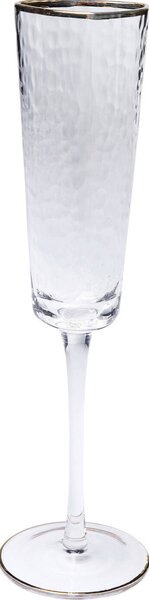 Kare Design Hommage Pezsgőspohár Szett Kézzel Készített Üveg Arany Szegéllyel 165ml