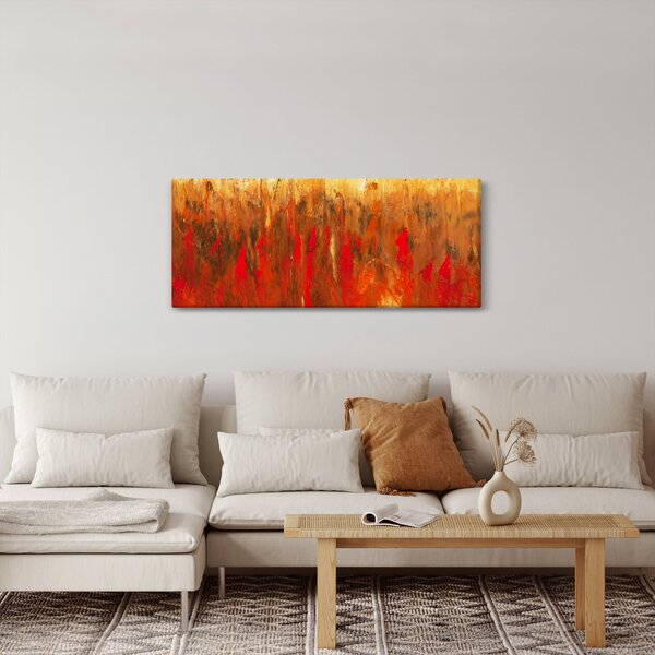 Kép - Festett absztrakció (120x50 cm)