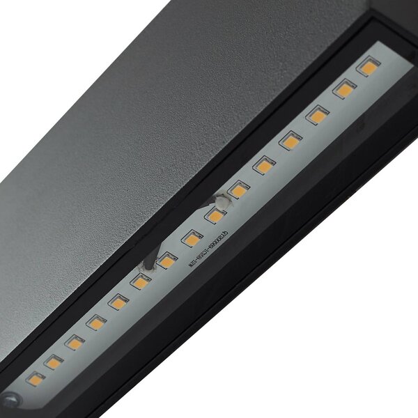 Lindby LED kültéri falilámpa Jarte, fekete, fém, 17 cm, IP54, Fekete, Alumínium, Modern