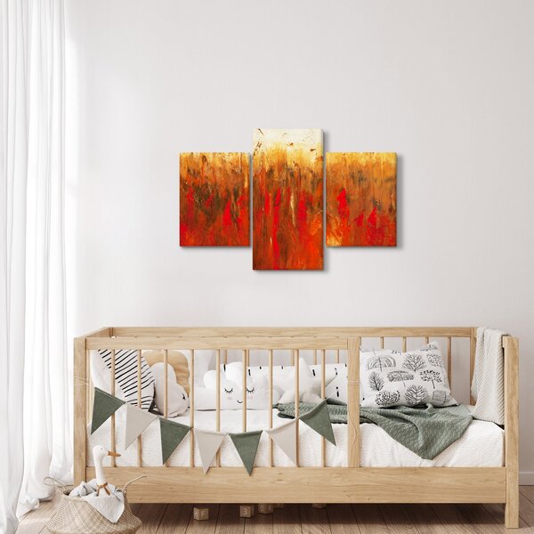 Kép - Festett absztrakció (90x60 cm)