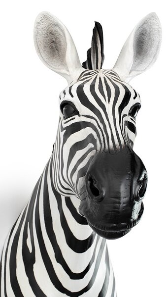 KARE Design Zebra Műgyanta Fali Dekoráció Fekete-Fehér