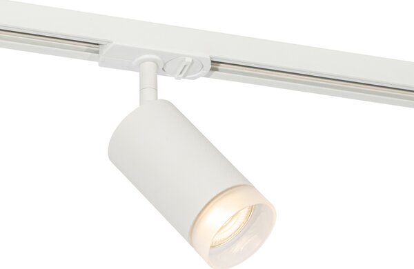 Modern reflektor fehér gyűrűvel 1 fázisú sínrendszerhez GU10 50mm - Iconic Jeana