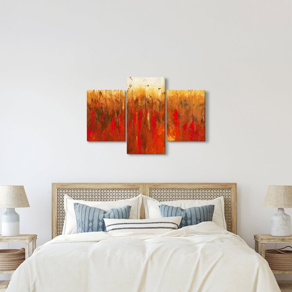 Kép - Festett absztrakció (90x60 cm)