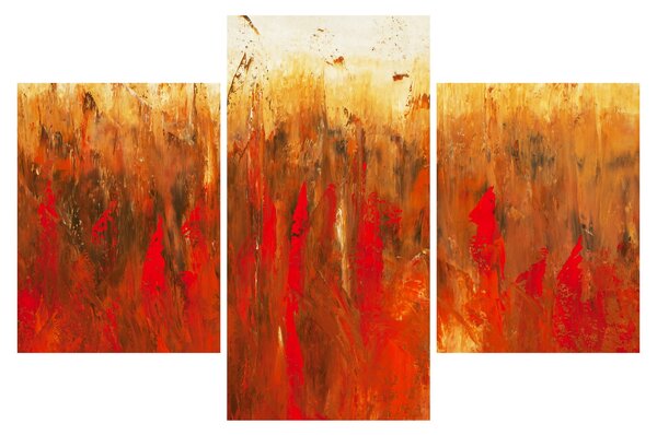 Kép - Festett absztrakció (90x60 cm)
