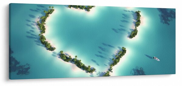 Kép - Szívszigetek (120x50 cm)