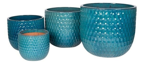 Hollis Classic Kerámia Növénytartó Szett Türkiz 30x27-59x50cm S4