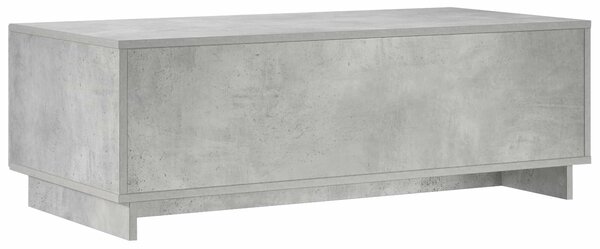VidaXL Dohányzóasztal Betonszürke 102 x 50,5 x 35 cm Szerelt Fa