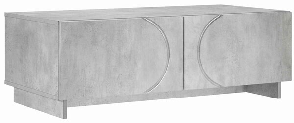 VidaXL Dohányzóasztal Betonszürke 102 x 50,5 x 35 cm Szerelt Fa
