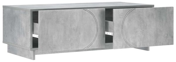 VidaXL Dohányzóasztal Betonszürke 102 x 50,5 x 35 cm Szerelt Fa