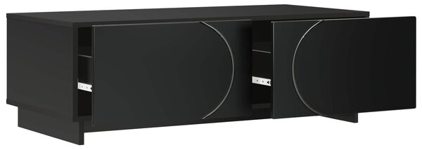 VidaXL Dohányzóasztal Fekete 102 x 50,5 x 35 cm Szerelt Fa