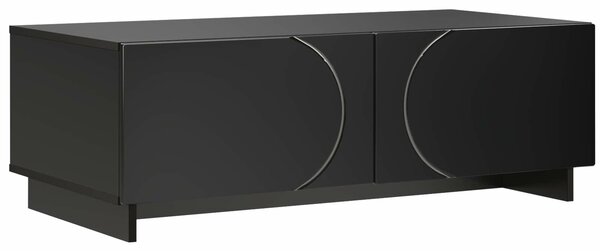 VidaXL Dohányzóasztal Fekete 102 x 50,5 x 35 cm Szerelt Fa