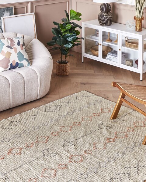 Szőnyeg DISPUR Bézs 160 x 230 cm Pamut