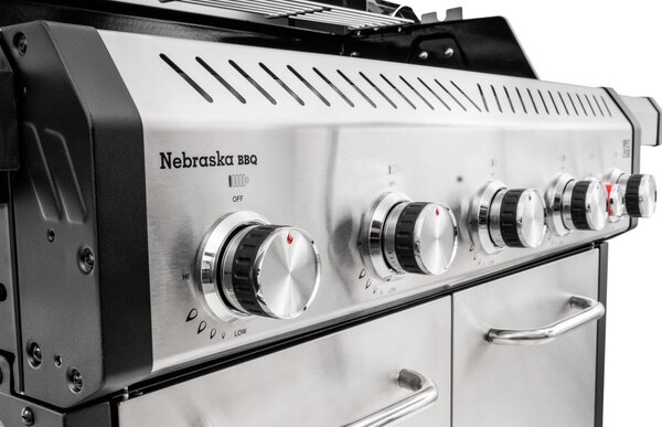 G21 Nebraska BBQ Premium Line gázgrill, 6 égőfejjel + ajándék reduktor