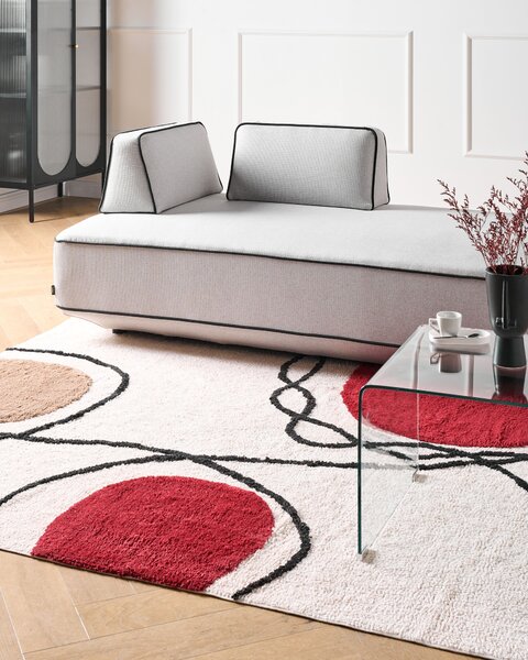 Szőnyeg BOLAT Bézs 160 x 230 cm Pamut
