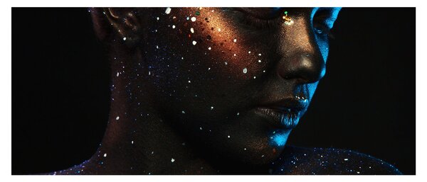 Csillogó nő képe (120x50 cm)