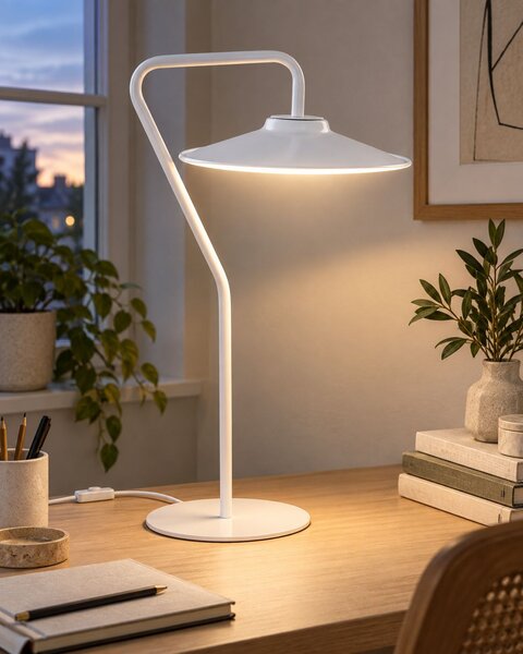 LED asztali lámpa GALETTI Fém Fehér