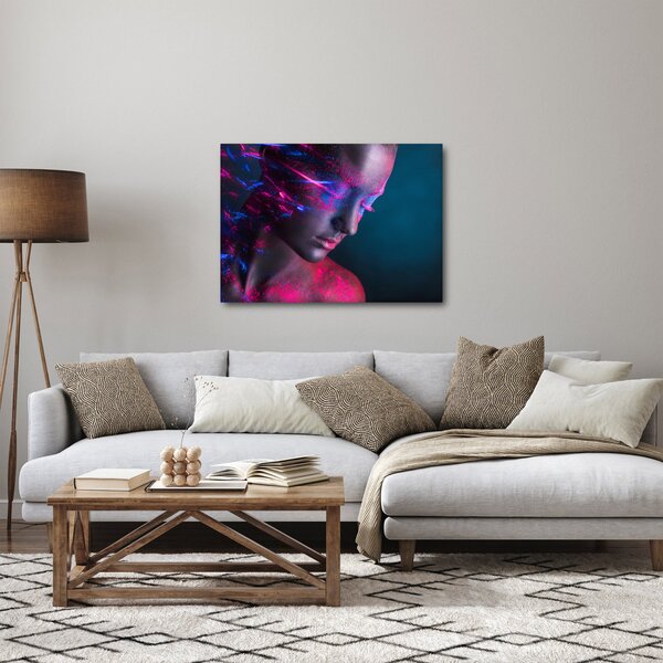 Csillogó nő képe (70x50 cm)