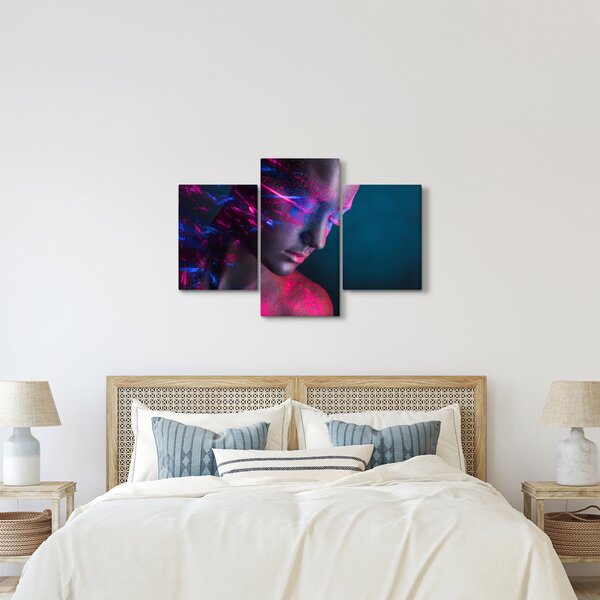 Csillogó nő képe (90x60 cm)